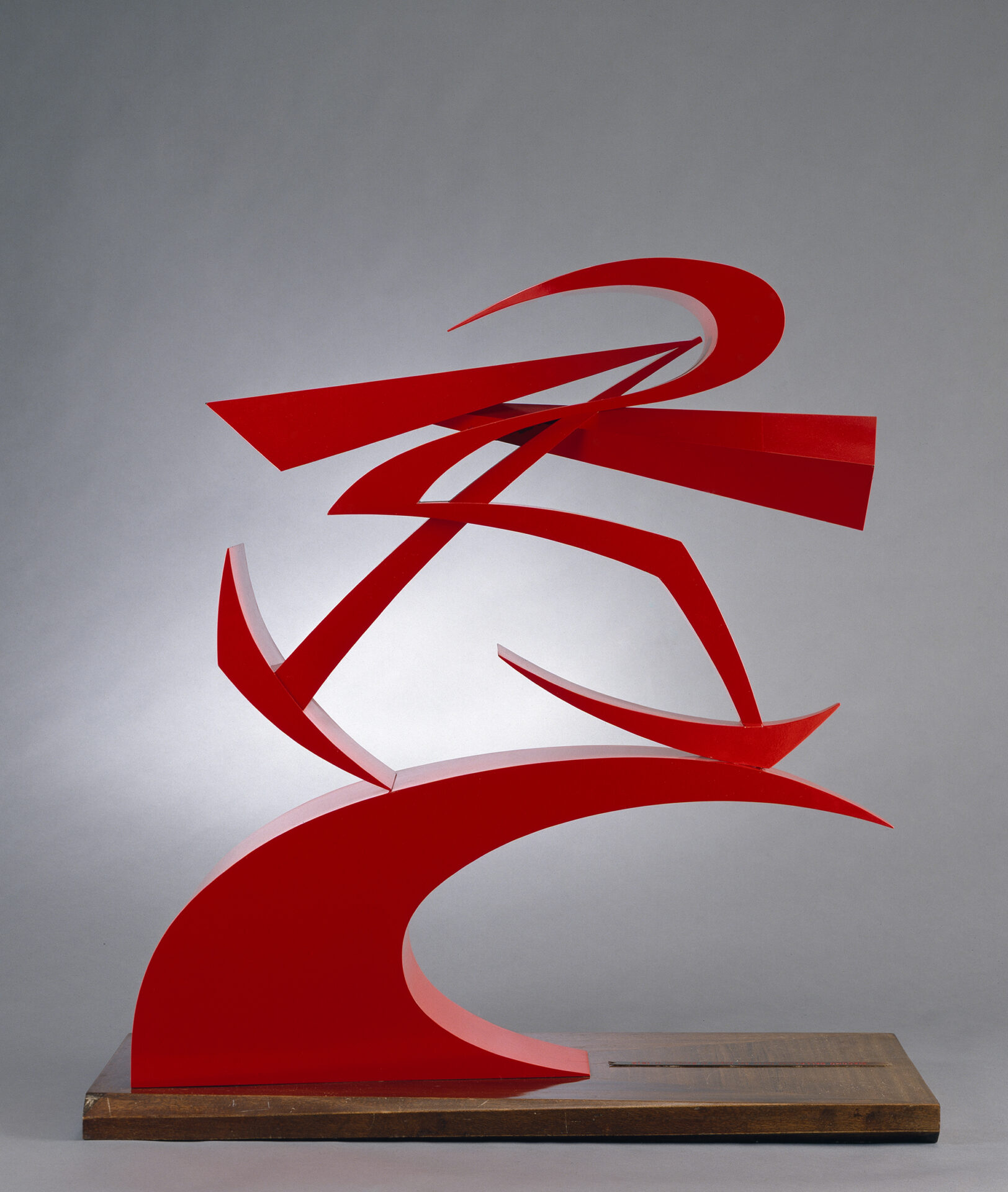 Red Lacquer and Cellulose Nitrate Sculpture by Giacomo Balla